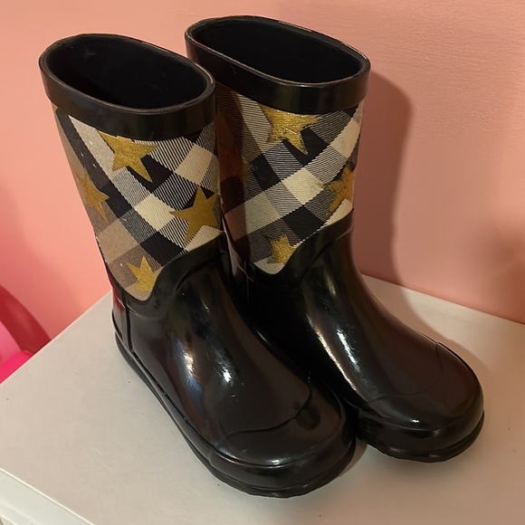 Gorgeous Burberry Star & Check Rain Boots Size 27 - Picture 8 of 11